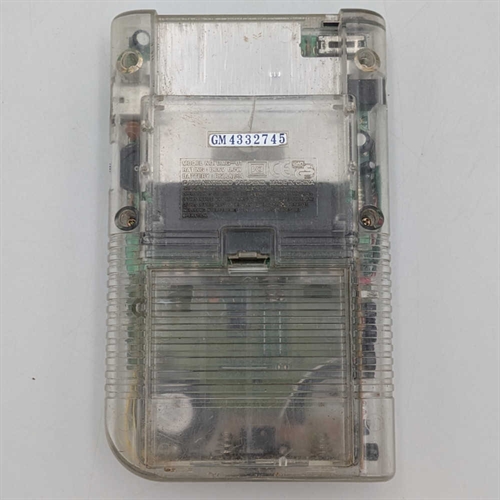 Gameboy Original Konsol - Clear - SNR GM 4332745 (C Grade) (Genbrug)